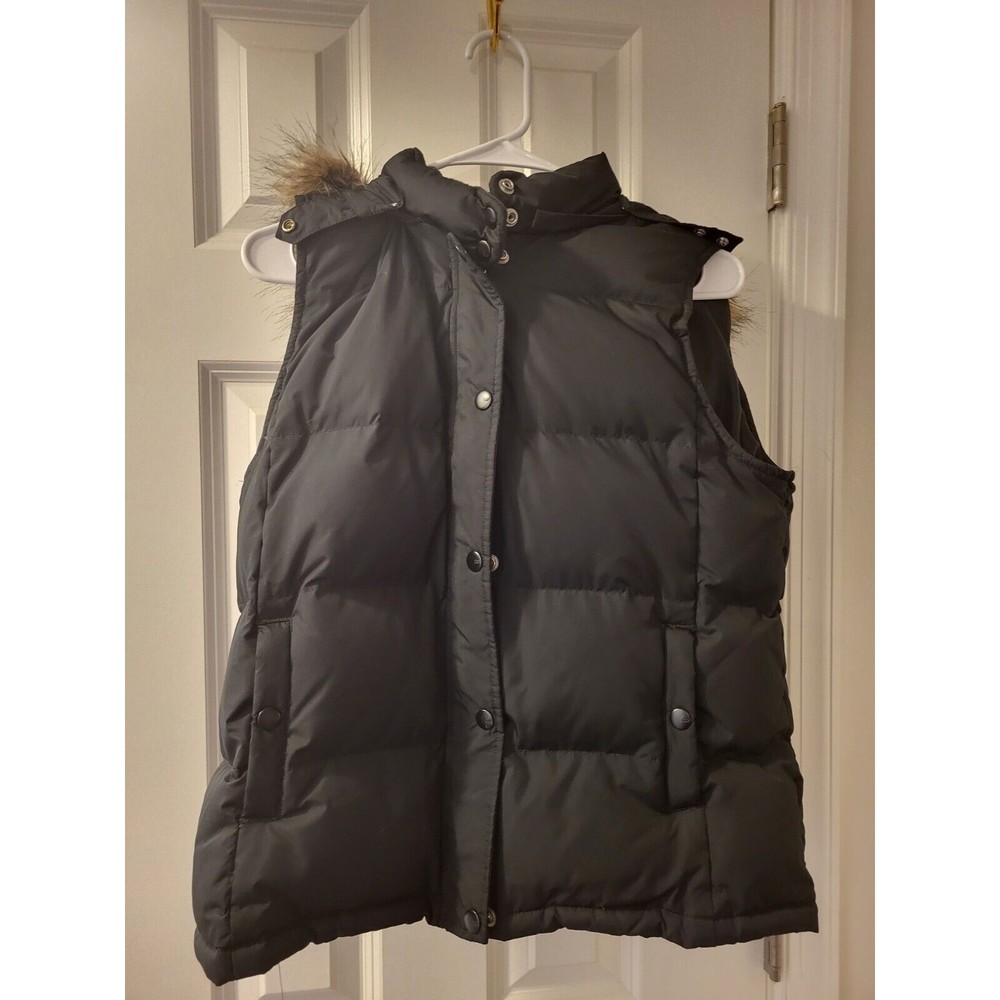 GAP Puff Vest With Faux Hood